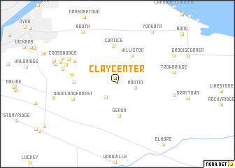 map of Clay Center