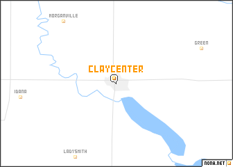 map of Clay Center