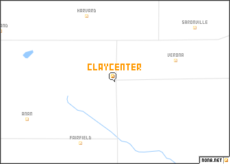map of Clay Center