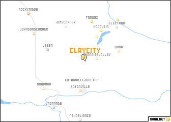 map of Clay City