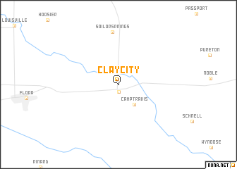 map of Clay City