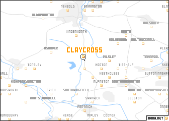 map of Clay Cross