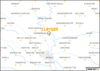 map of Claydon