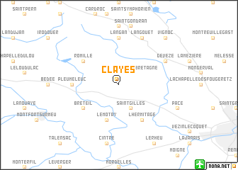 map of Clayes