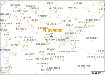 map of Clayford