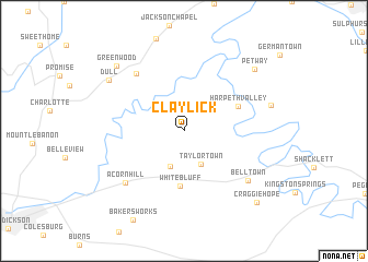 map of Claylick