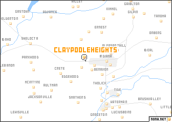 map of Claypoole Heights