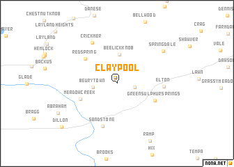 map of Claypool