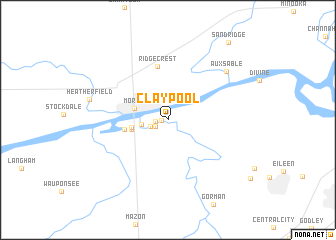 map of Claypool