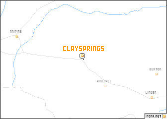 map of Clay Springs