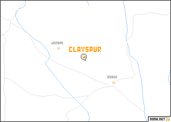 map of Clay Spur