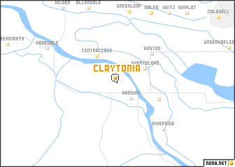 map of Claytonia