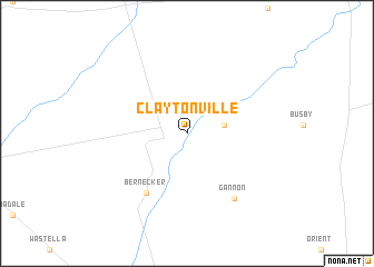 map of Claytonville