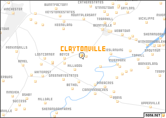 map of Claytonville