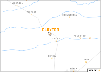 map of Clayton