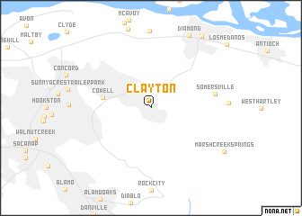 map of Clayton