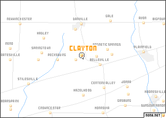 map of Clayton