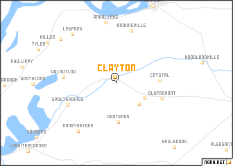 map of Clayton