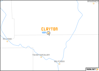 map of Clayton
