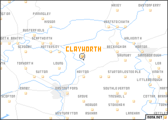 map of Clayworth