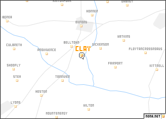 map of Clay