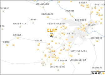 map of Clay