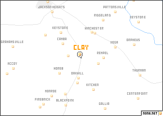 map of Clay