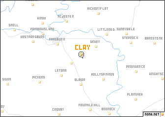 map of Clay