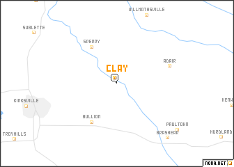 map of Clay