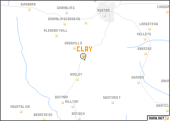 map of Clay