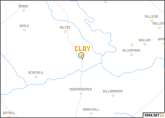 map of Clay