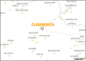 map of Clearbranch