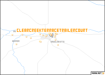 map of Clear Creek Terrace Trailer Court