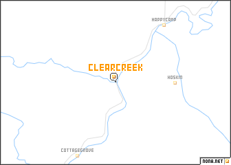 map of Clear Creek