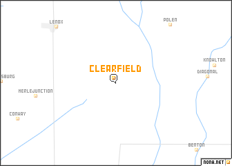 map of Clearfield