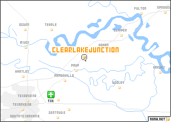 map of Clear Lake Junction