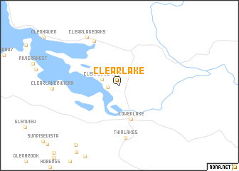 map of Clearlake