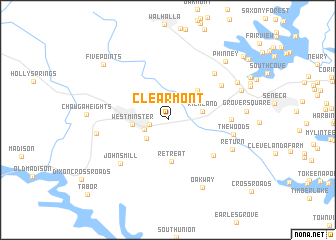 map of Clearmont