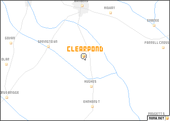 map of Clear Pond