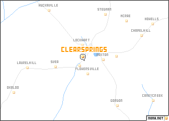 map of Clear Springs