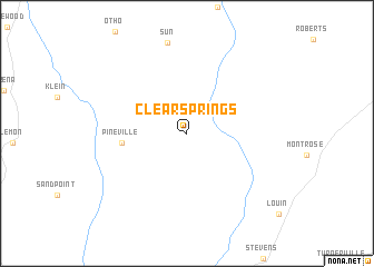 map of Clear Springs