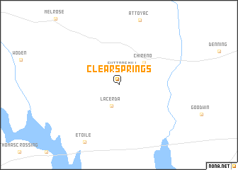 map of Clear Springs