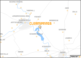 map of Clear Springs