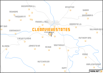 map of Clearview Estates