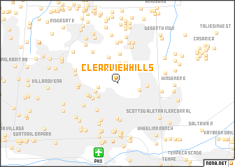 map of Clearview Hills