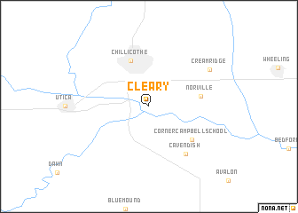 map of Cleary