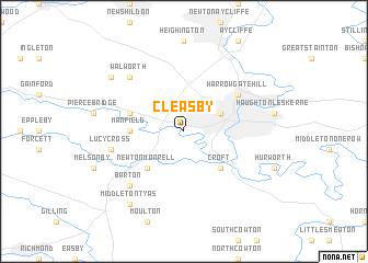 map of Cleasby