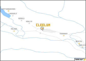 map of Cle Elum