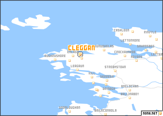 map of Cleggan