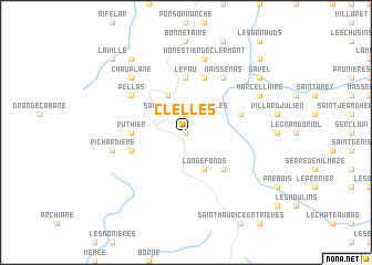 map of Clelles